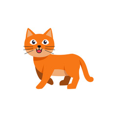 funny cute cat vector illustration design on white backgound