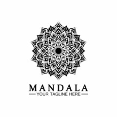 Mandala logo design vector template