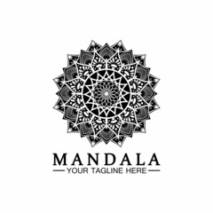 Mandala logo design vector template