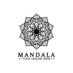 Mandala logo design vector template