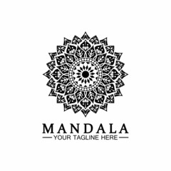 Mandala logo design vector template