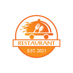 delivery logo , restaurant logo vector