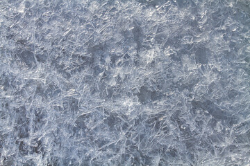 patterned ice surface