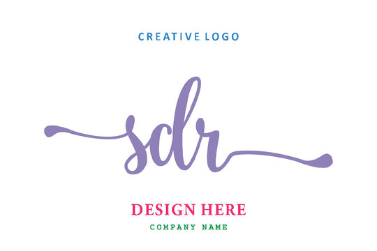 SDR lettering logo is simple, easy to understand and authoritative