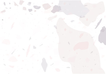 Terrazzo modern abstract template. Pink and grey