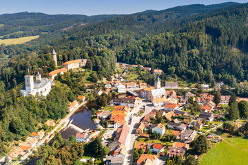 Fototapeta premium castle, Rozmberk nad Vltavou, South Bohemia, Czech republic