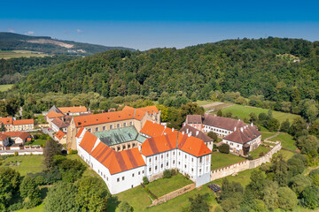 Obraz premium Zlata Koruna monastery, South Bohemia, Czech republic