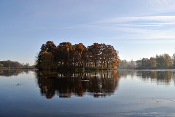 Summer fishing on the lake