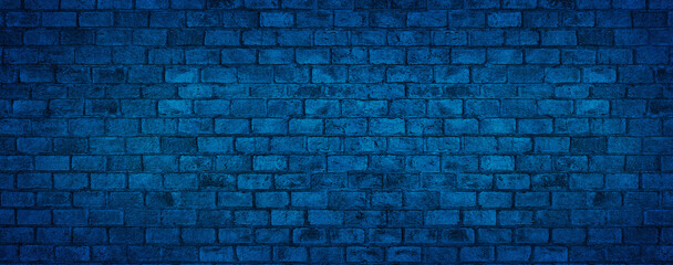 blue bricks wall background