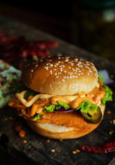 Cottage cheese burger