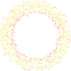 水彩風　キラキラフレーム　イエロー