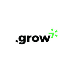 Letter GROW logo design. Linear creative minimal monogram symbol. Universal elegant vector logotype. Graphic alphabet symbol for corporate identity
