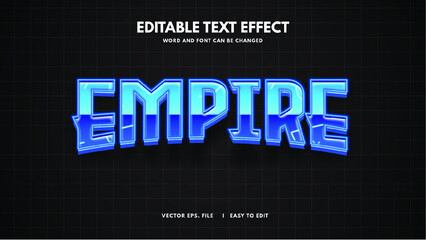 3D futuristic Editable Text Style Effect with saber and neon effect