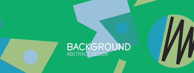 Abstract background with blocks, lines, geometric shapes. Techno or business concept for wallpaper, banner, background, landing page