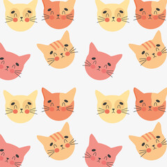 Obraz na płótnie Canvas cute cats background