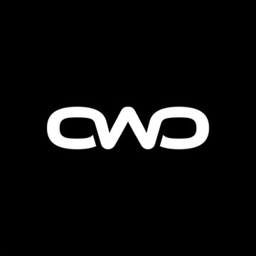 OWO Letter Initial Logo Design Template Vector Illustration