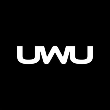 UWU Letter Initial Logo Design Template Vector Illustration