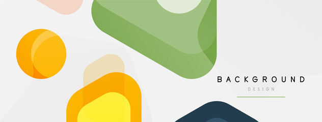 Abstract round geometric shapes and circles background. Trendy techno business template for wallpaper, banner, background or landing