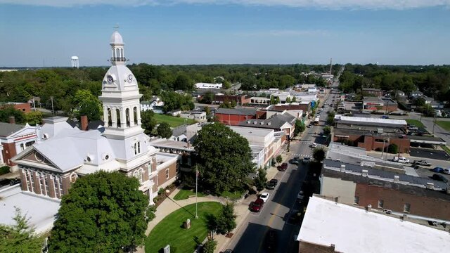 Nicholasville Kentucky aerial over courthouse
