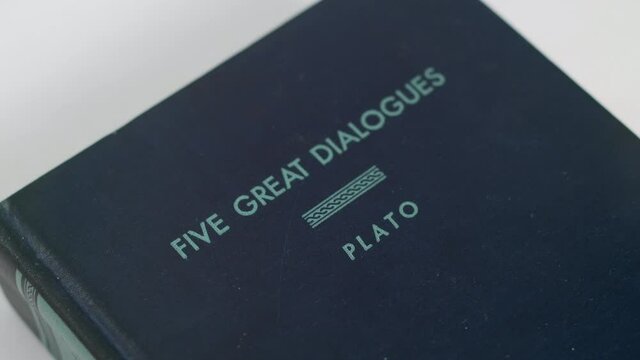 Five great dialogues philosophy by Plato. A book documentimng the last days of Socrates the classical greek philosopher