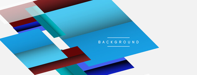 Vector background. Abstract overlapping color lines design with shadow effects. Illustration for wallpaper banner background or landing page