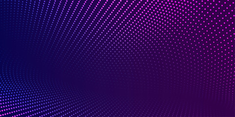 Vector background with color abstract wave dots - 462364378