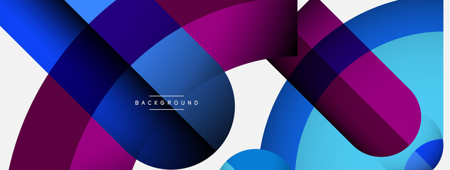 Trendy shapes, color minimal design composition, lines and shadows for wallpaper banner background or landing page