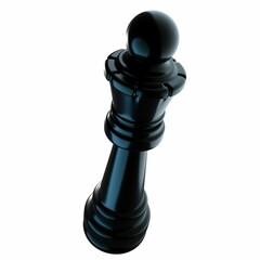 3D Queen Chess Illustration