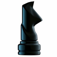3D Knight Chess Illustration