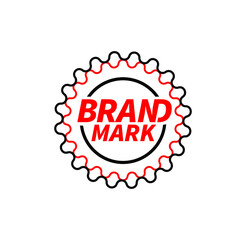 Stamp of Brand mark company.