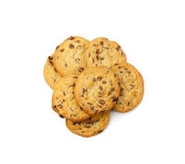 Simple Cookie Isolated, Oatmeal Sugar Bitten Cookies