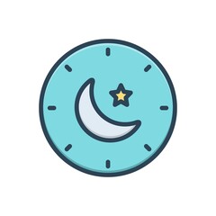 Color illustration icon for pm