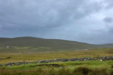 Achill island. Ireland Westcoast. Hills.