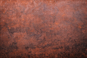 brown rust background, corrosion on a metal surface