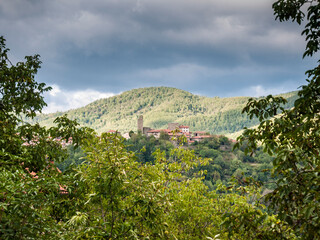 Fototapeta na wymiar Italia, Toscana, Arezzo, il paese di Montemignaio.