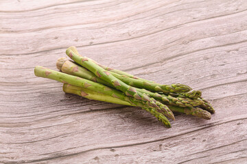 Raw ripe green fresh asparagus