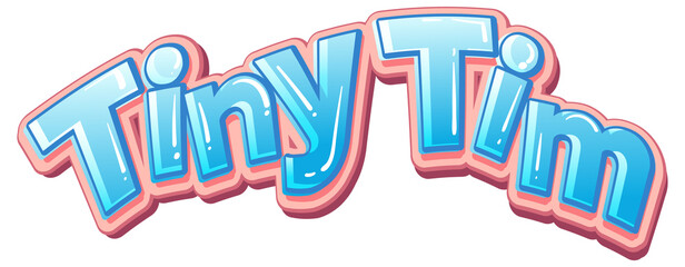Tiny Tim logo text design
