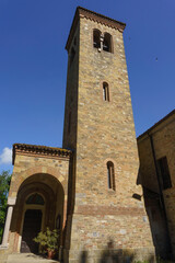 Fototapeta na wymiar Historic church at Tabiano, Parma province