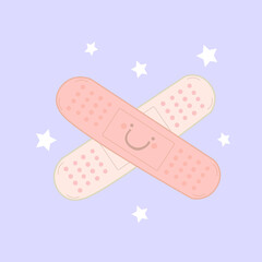 cute vector plaster for kids