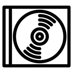 ケースに入ったCD 　ベクターイラスト