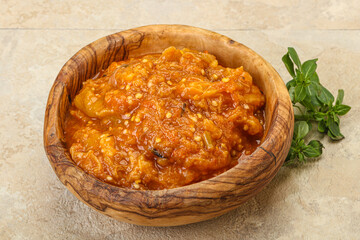 Caucasian cuisine - Mangal salad with vegetables