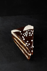 chocolate cake on table