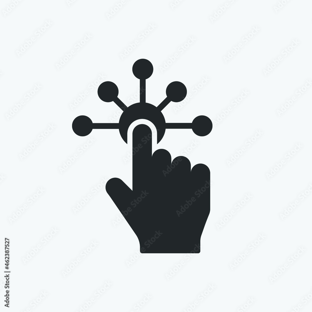 Poster interactivity icon. vector illustration style is flat iconic symbol. designed for web and app design