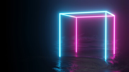 neon background concept neon light grunge