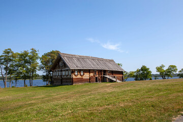 Fototapeta na wymiar Oshevnev's house. Kizhi Island. Republic of Karelia. Russia