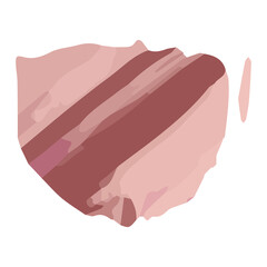 Oil organic shape element hand painted illustration