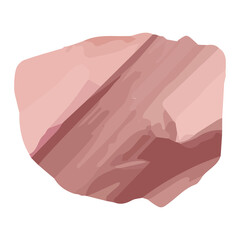 Oil organic shape element hand painted illustration