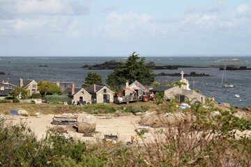 l'archipel des îles Chausey au large de Granville dans la Manche,Normandie