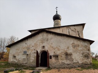 old stone church in Pskov