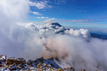 popocatepetl volcano in puebla mexico